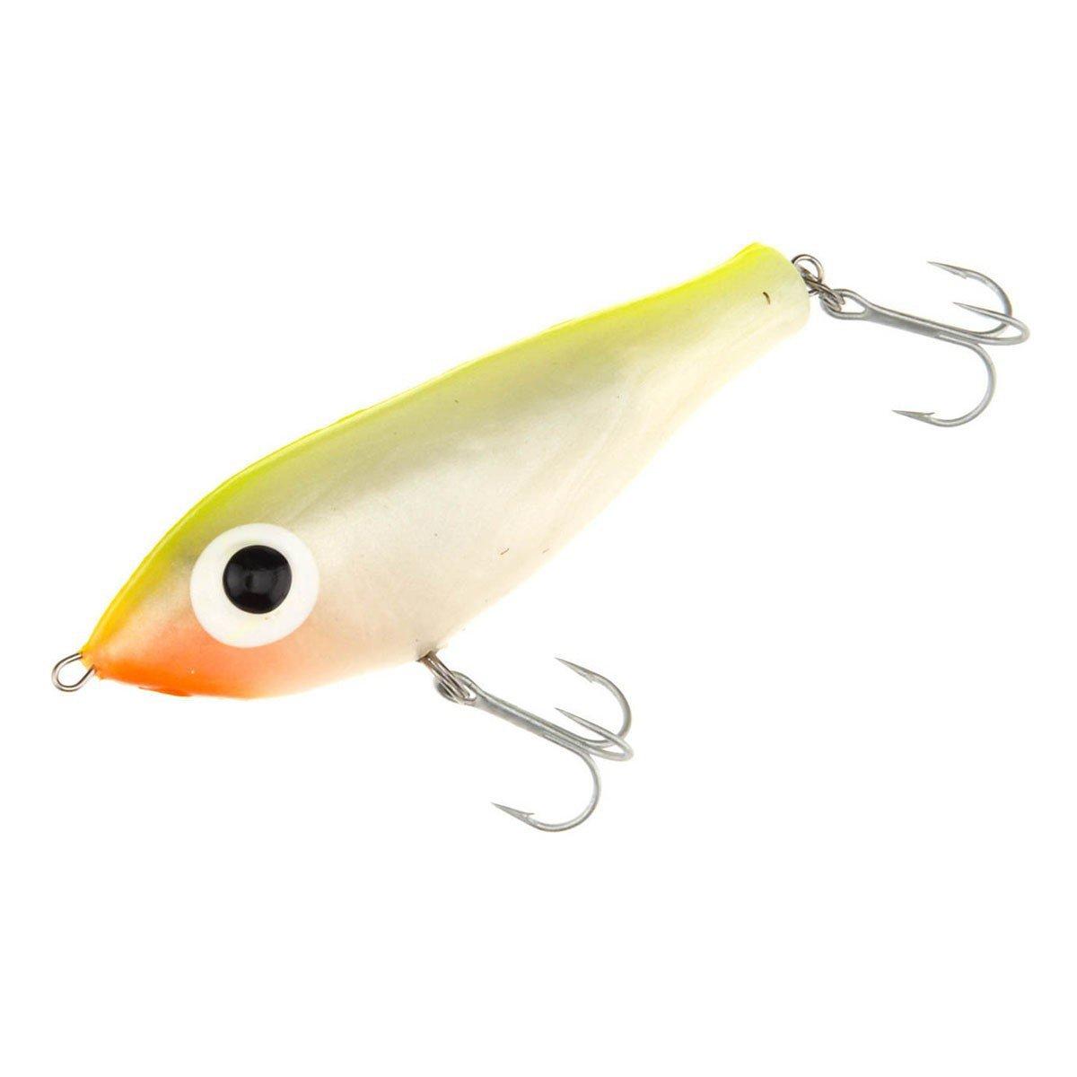 Pearl Chartreuse Back - MirrOlure Paul Brown's Fat Boy