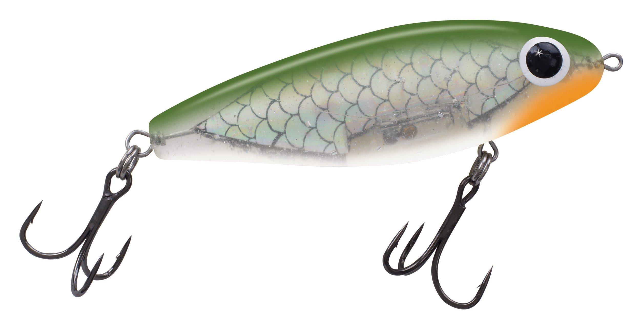 30584::Green Silver White - MirrOlure Soft-Dine XL Crankbait