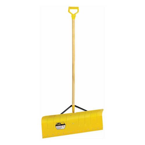 YO-HO 30" Heavy-Duty Aluminum Snow Pusher with D-Grip - Primary Image