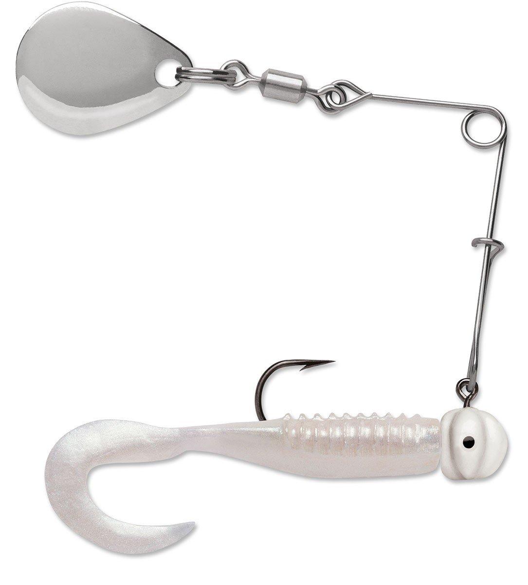 Pearl White - VMC Curl Tail Spinnerbait