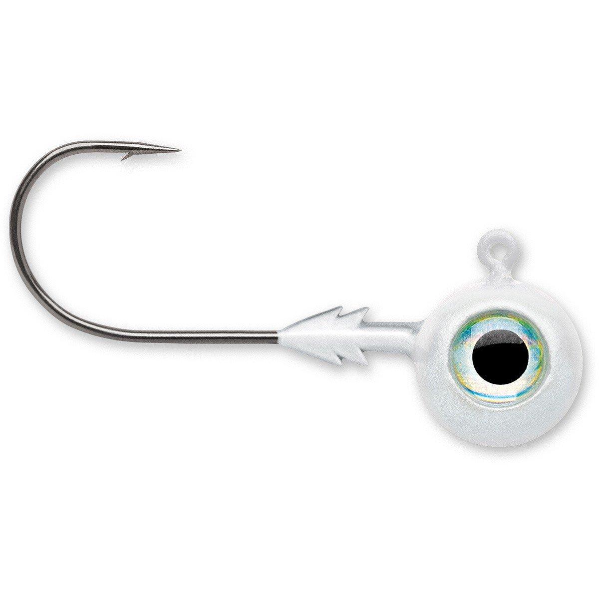 White - VMC Tungsten Moon Eye Jig