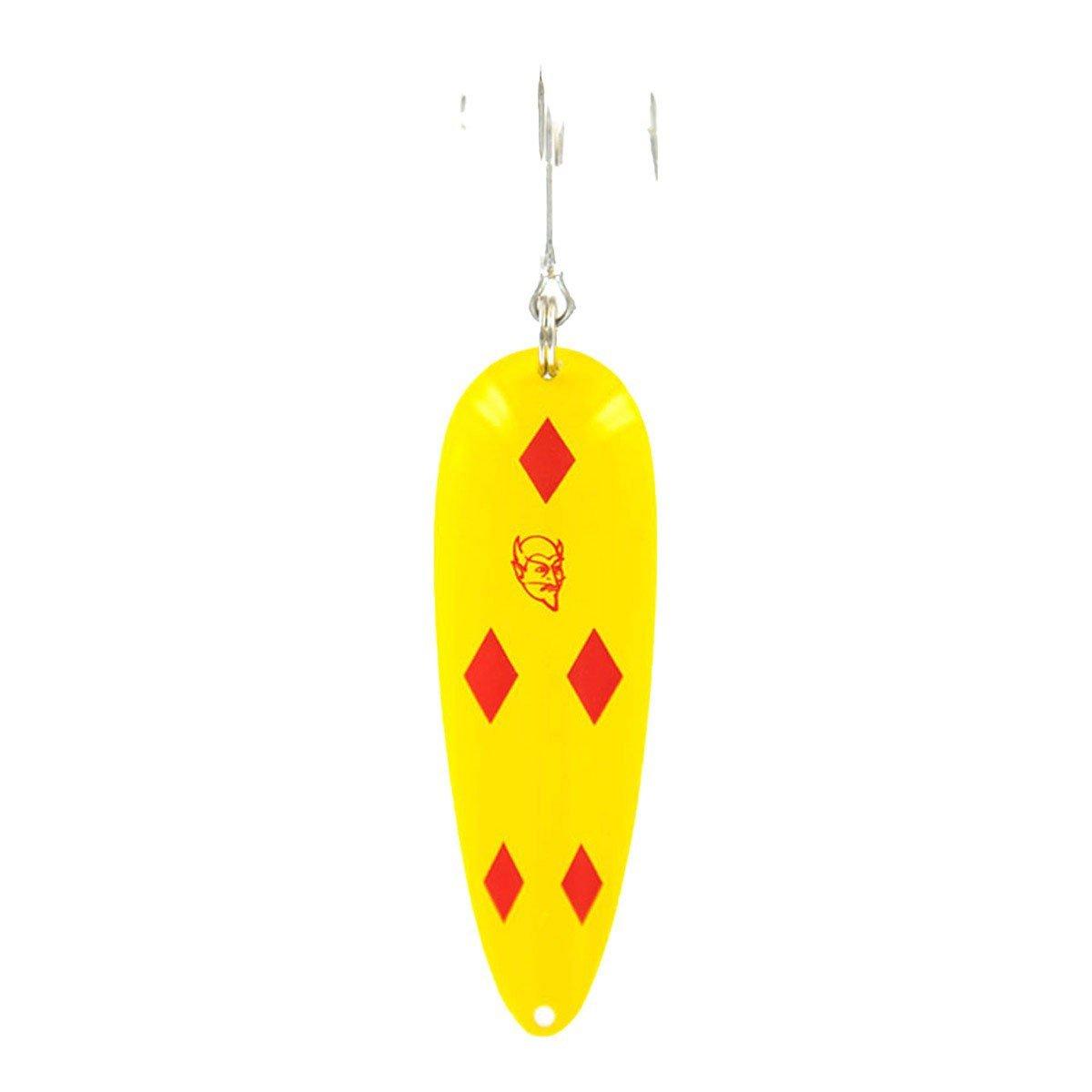 Yellow/Red Diamonds - Dardevle Dardevlet Spoon