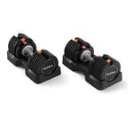 NordicTrack 55lb Select-a-Weight Pair Dumbbells - Thumbnail 1 of 15