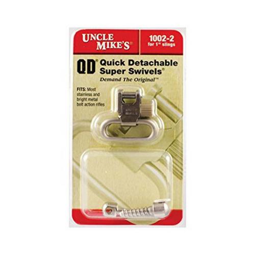 Uncle Mike's QD 115 Nickel 1" Swivels - Primary Image