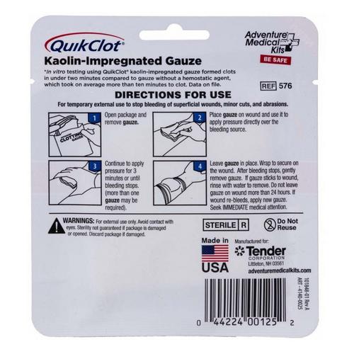 Adventure Medical QuickClot Gauze 3" x 2' - Primary Image
