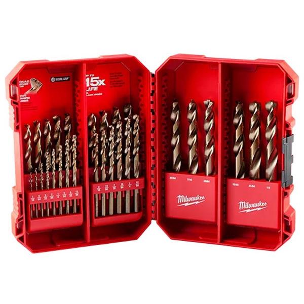 Milwaukee RED HELIX Cobalt Drill Bit Set - 29 Piece Set
