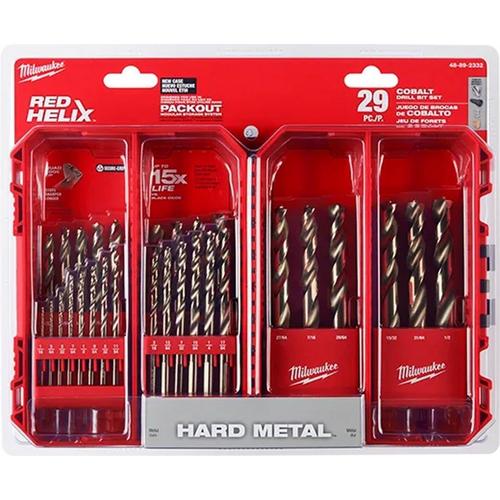 Milwaukee RED HELIX Cobalt Drill Bit Set - 29 Piece Set - Primary Image