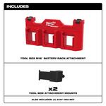 Milwaukee PACKOUT Tool Box M18 Battery Rack Attachment - Thumbnail 2 of 4