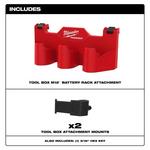 Milwaukee PACKOUT Tool Box M12 Battery Rack Attachment - Thumbnail 2 of 4