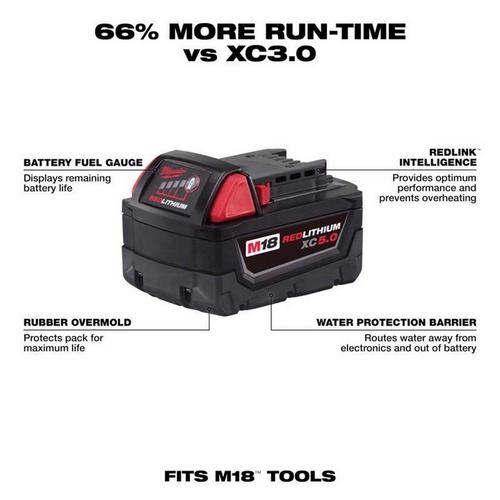 Milwaukee M18 REDLITHIUM XC 5.0 Battery Kit - Primary Image
