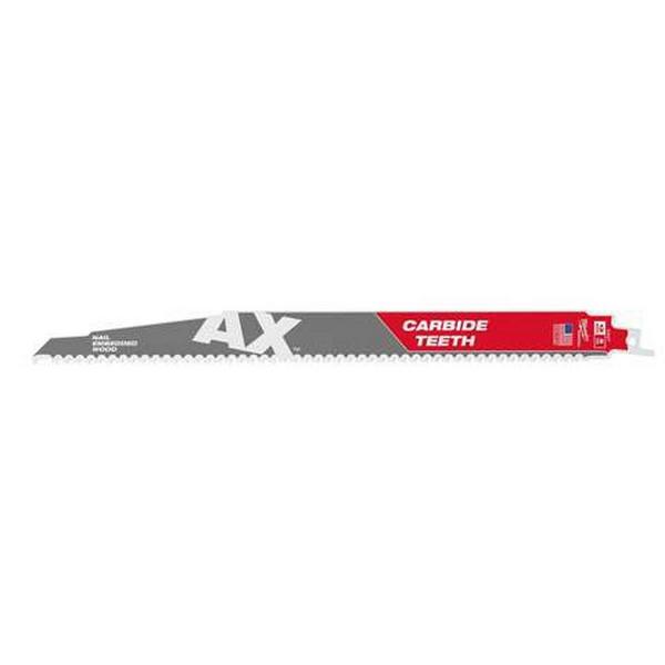 Milwaukee AX Demolition Reciprocating Saw Blade - 12 Inch