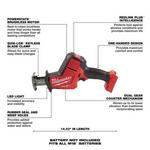 Milwaukee M18 FUEL Hackzall Reciprocating Saw - Tool Only - Thumbnail 3 of 4