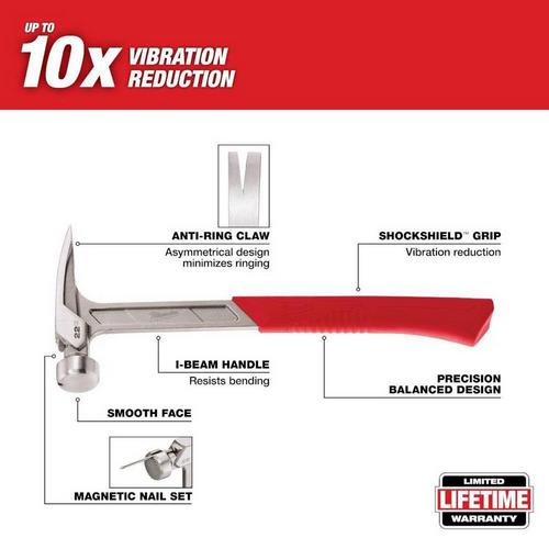 Milwaukee 22 oz Smooth Face Framing Hammer - Primary Image