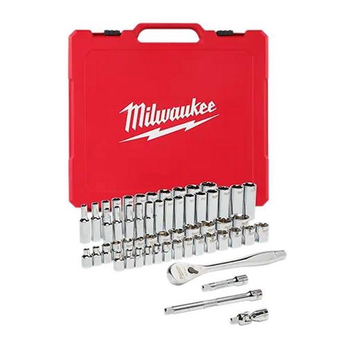 Milwaukee 3/8" Drive 56 Piece SAE & Metric Ratchet and Socket Set - Primary Image