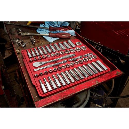 Milwaukee 3/8" Drive 56 Piece SAE & Metric Ratchet and Socket Set - Primary Image