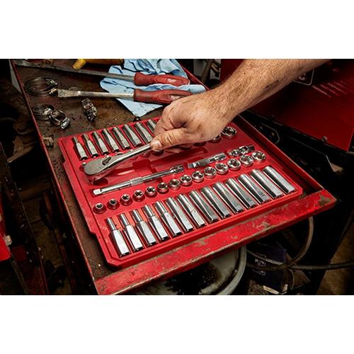Milwaukee 3/8" Drive 56 Piece SAE & Metric Ratchet and Socket Set - Primary Image