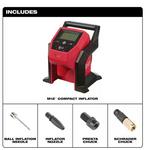 Milwaukee M12 Compact Compressor Inflator - Tool Only - Thumbnail 3 of 4