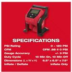 Milwaukee M12 Compact Compressor Inflator - Tool Only - Thumbnail 4 of 4