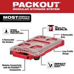 Milwaukee PACKOUT Impact Resistant Poly 5 Compartment Storage Organizer - Thumbnail 2 of 3
