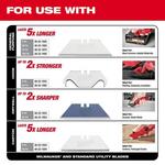 Milwaukee FASTBACK Compact Folding Utility Knife - Thumbnail 4 of 5