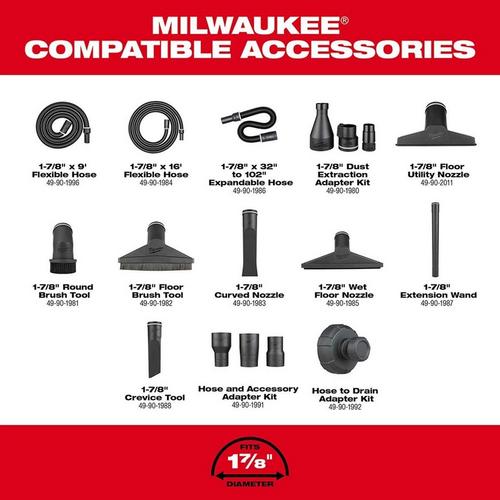 Milwaukee M18 FUEL Dual-Battery 9 Gallon Wet/Dry Vacuum - Tool Only - Primary Image