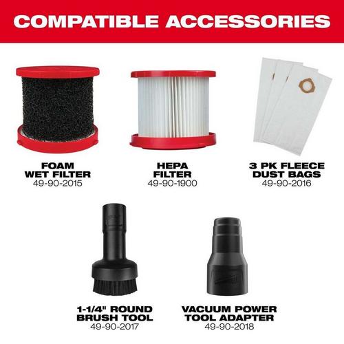 Milwaukee M12 Cordless Shop Vacuum - Tool Only - Primary Image