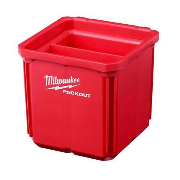 Milwaukee PACKOUT 4 in x 7.3 in Small Parts Bin 2 Pack