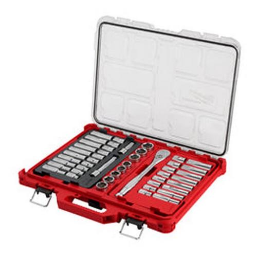 Milwaukee 1/2 in Drive SAE and Metic Ratchet and Socket Set - 47 pc - Primary Image