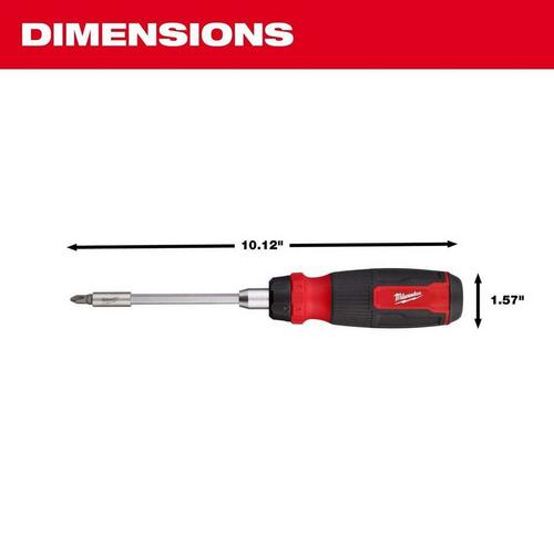 Milwaukee Hex Shank 14-in-1 Ratcheting Multi-Bit Screwdriver - Primary Image