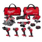 Milwaukee FUEL 18V Lithium-Ion 7-Tool Kit - Batteries and Charger Included - Thumbnail 1 of 9