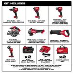 Milwaukee FUEL 18V Lithium-Ion 7-Tool Kit - Batteries and Charger Included - Thumbnail 2 of 9