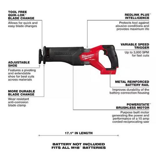 Milwaukee FUEL 18V Lithium-Ion 7-Tool Kit - Batteries and Charger Included - Primary Image