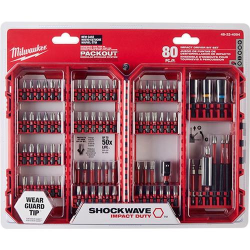 Milwaukee SHOCKWAVE Impack Duty Driver Bit 80 pc Set - Primary Image