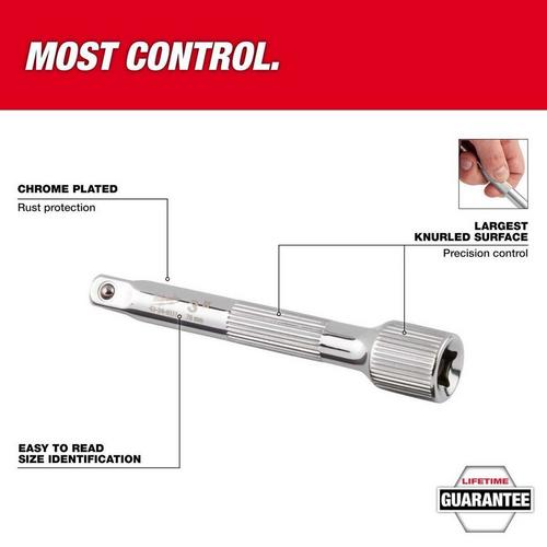 Milwaukee 3/8 in SAE 3 in Extension - Primary Image