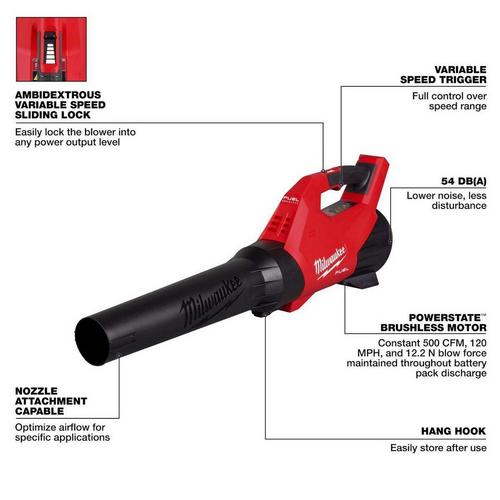 Milwaukee M18 FUEL Leaf Blower - Tool Only - Primary Image