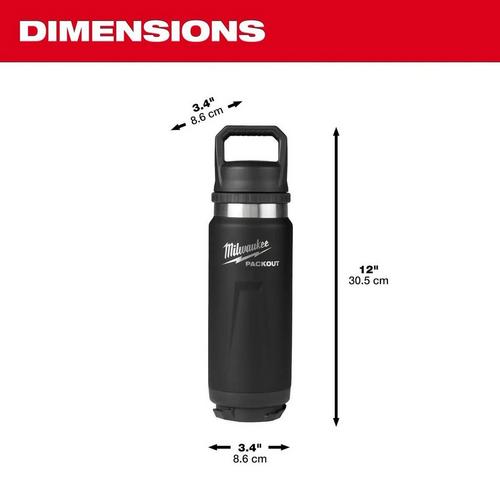 Milwaukee PACKOUT Insulated Bottle with Chug Lid - Primary Image