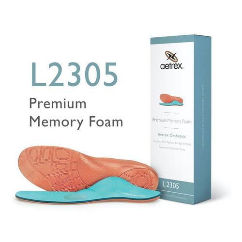 Men's Aetrex Premium Memory Foam With Metatarsal Support Insoles - Primary Image
