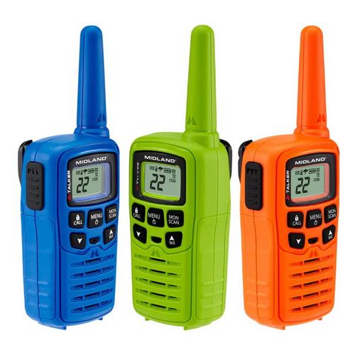 Midland T10 X-Talker FRS Walkie Talkie Multi Color 3 Pack - Primary Image