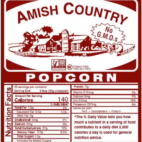 Amish Country Popcorn Medium White 6 Lb - Primary Image