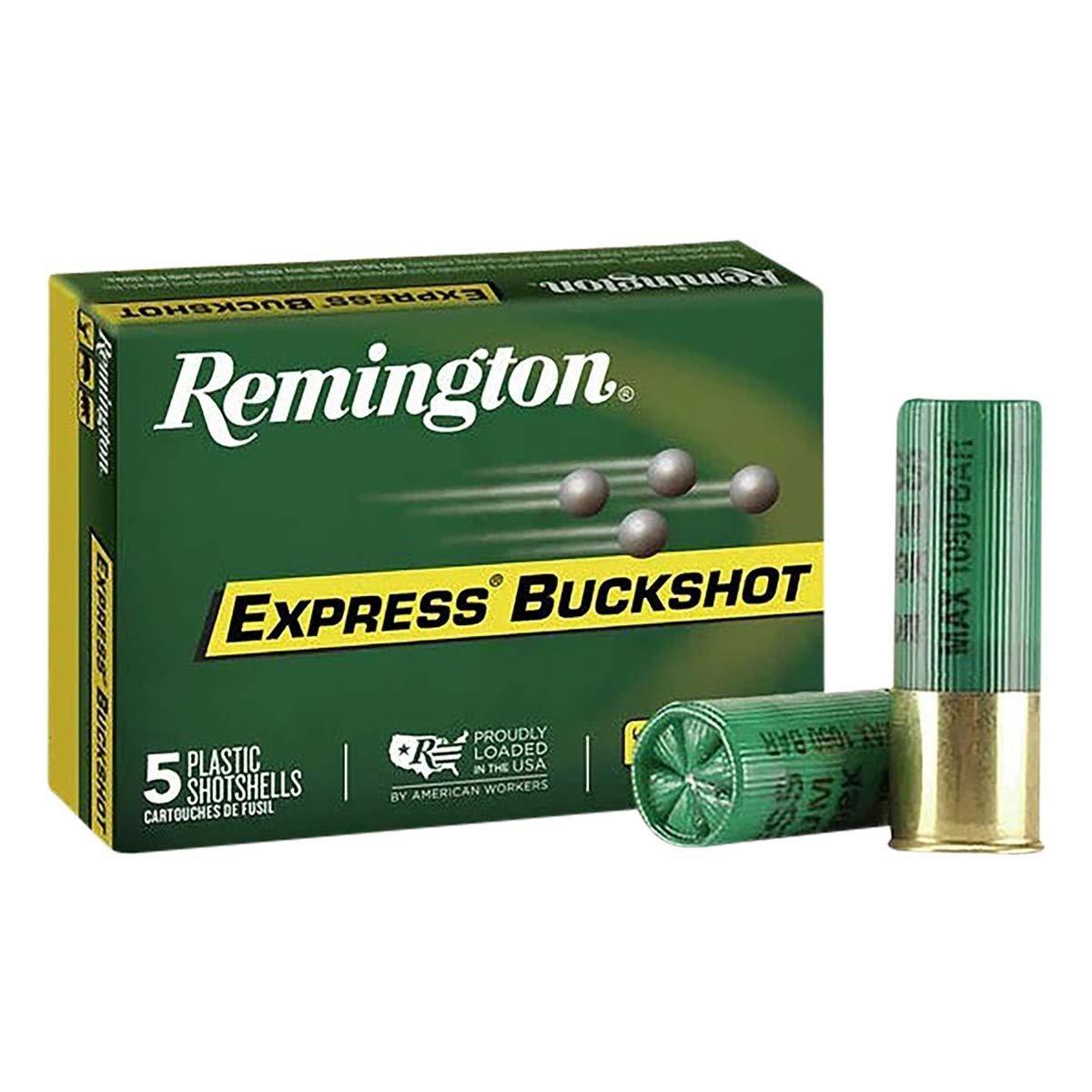 Remington Express Buckshot 12 Gauge Shotshells 5 Round Box