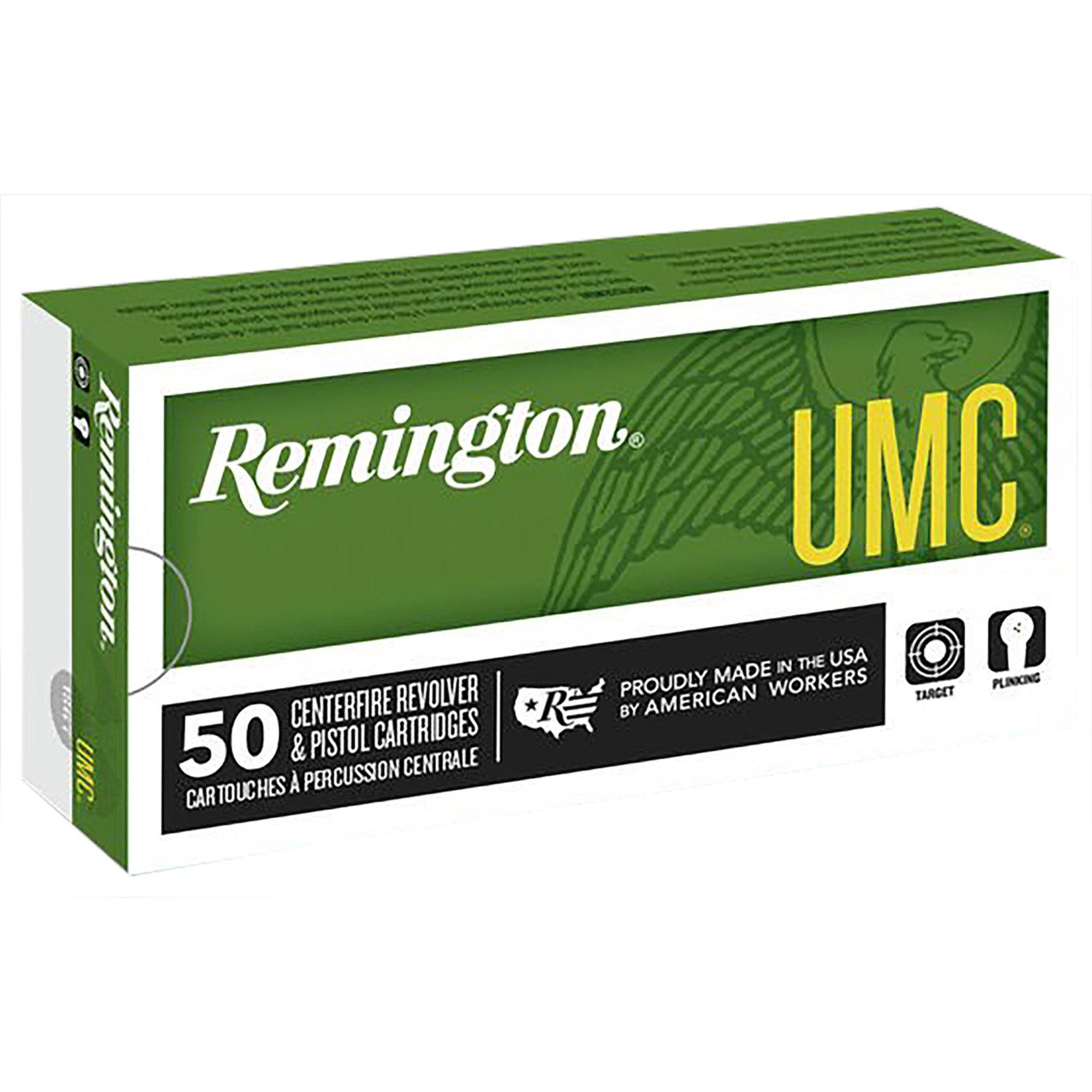 Remington UMC FMJ Handgun Ammunition 50 Round Box