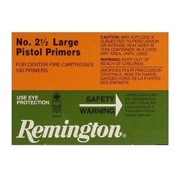 REMINGTON Large Pistol No. 2.5 Primer Sleeve 100 ct.