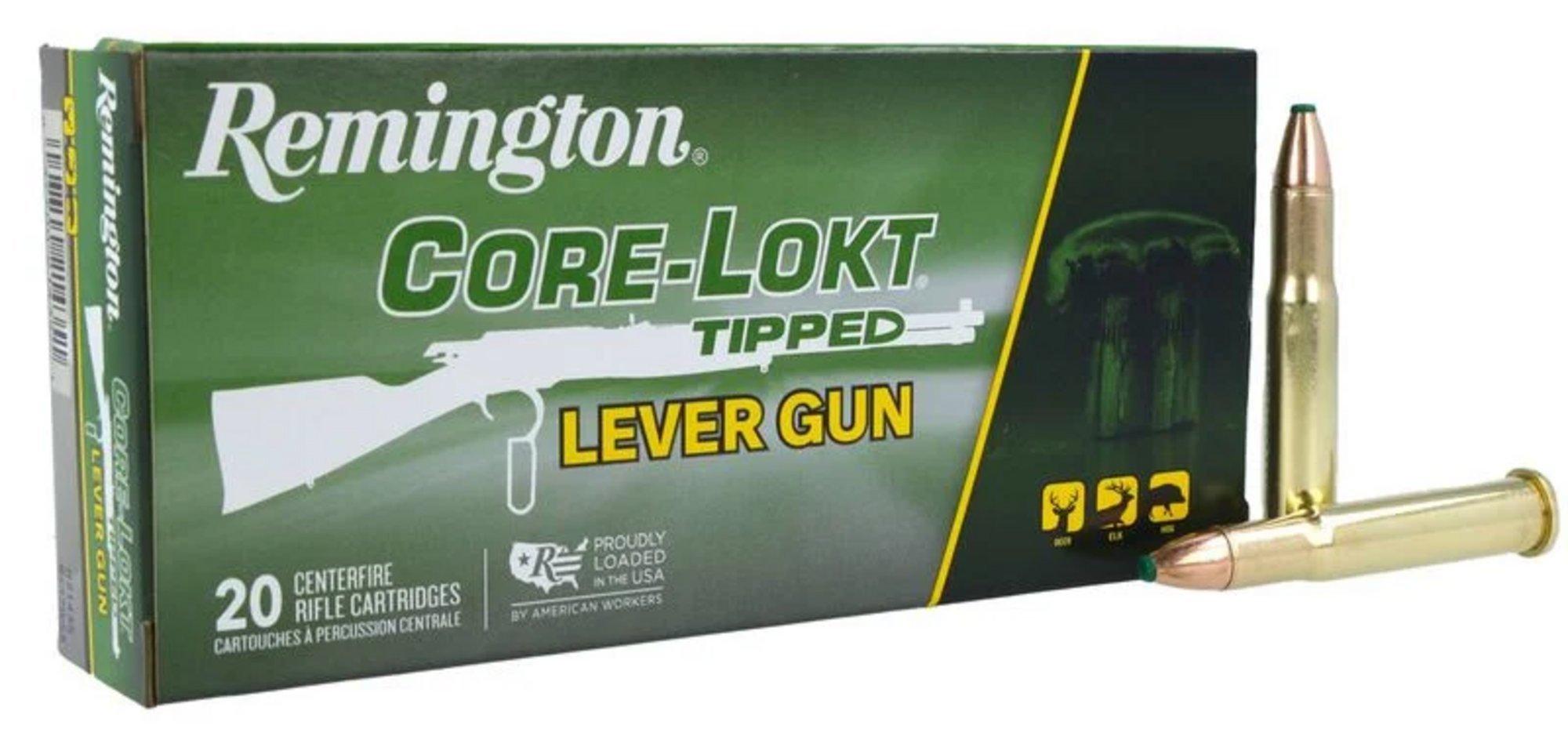 Remington Core-Lokt Tipped Lever Gun 32 Winchester Special Rifle Ammunition 20 Round Box