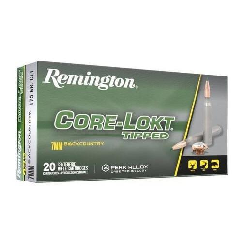 Remington Core-Lokt Tipped 7mm Backcountry Rifle Ammunition 20 Round Box