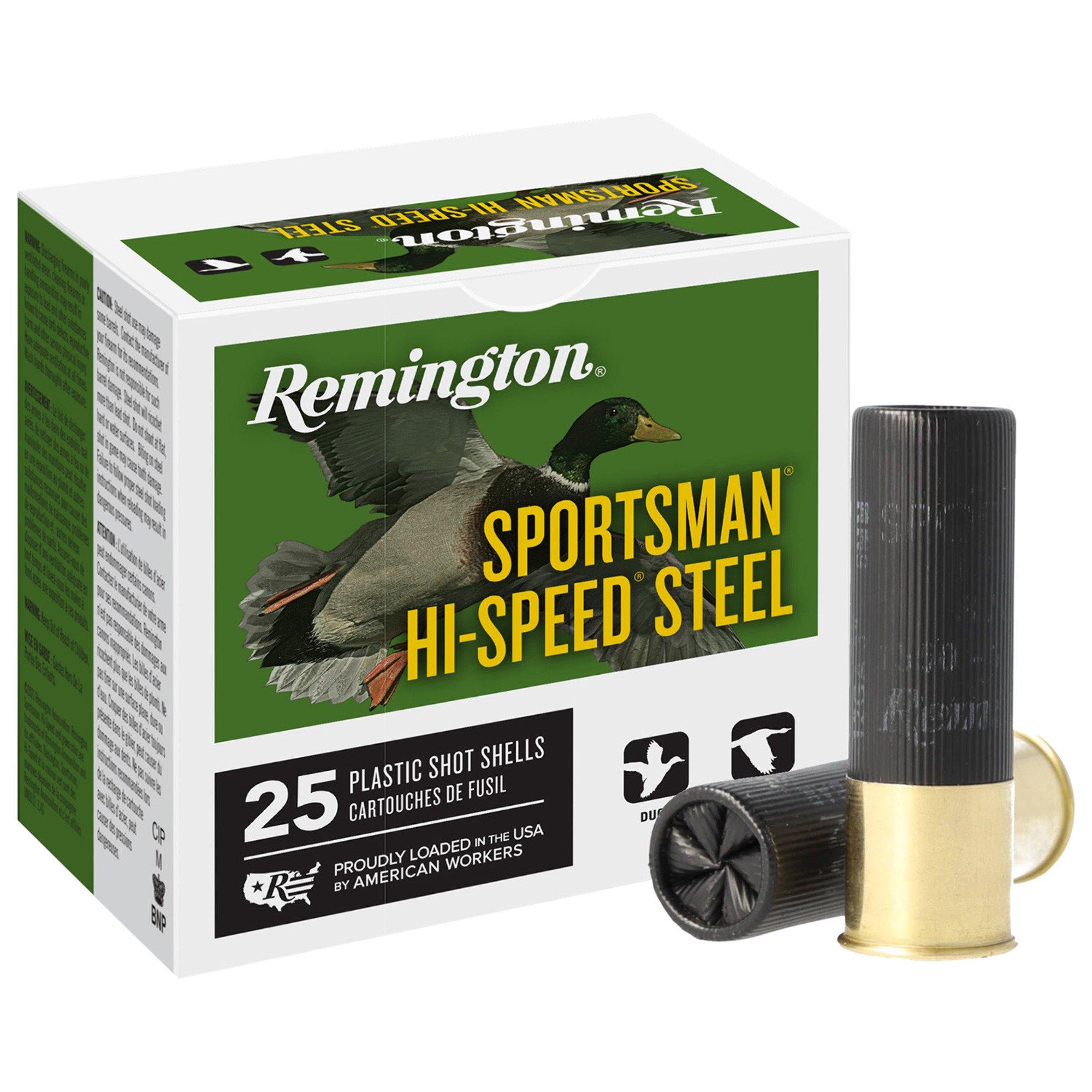 Remington Sportsman Hi-Speed Steel 12 Gauge Shotshells 25 Round Box - Remington