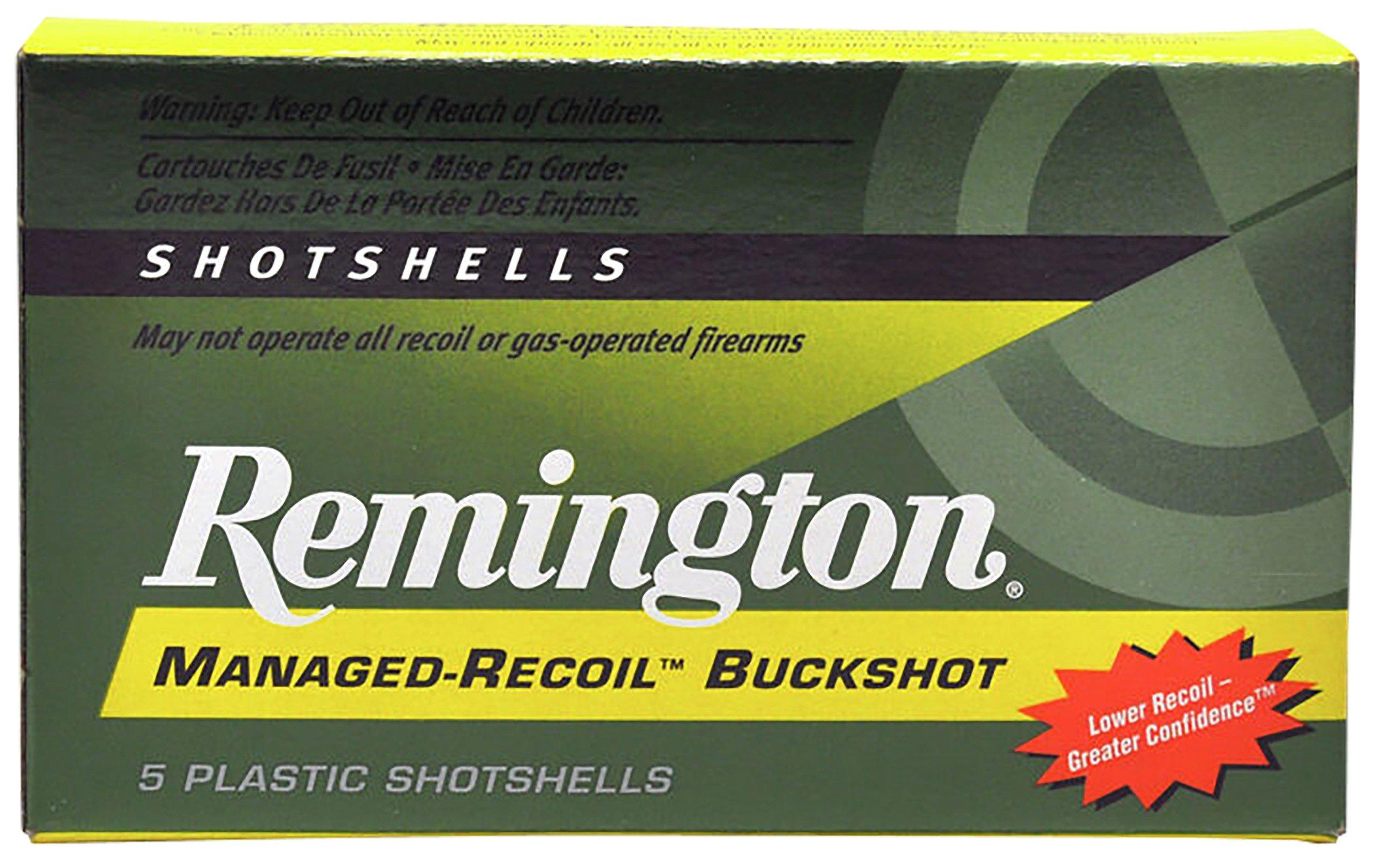 Remington Managed Recoil 12 Gauge Shotshells 5 Round Box