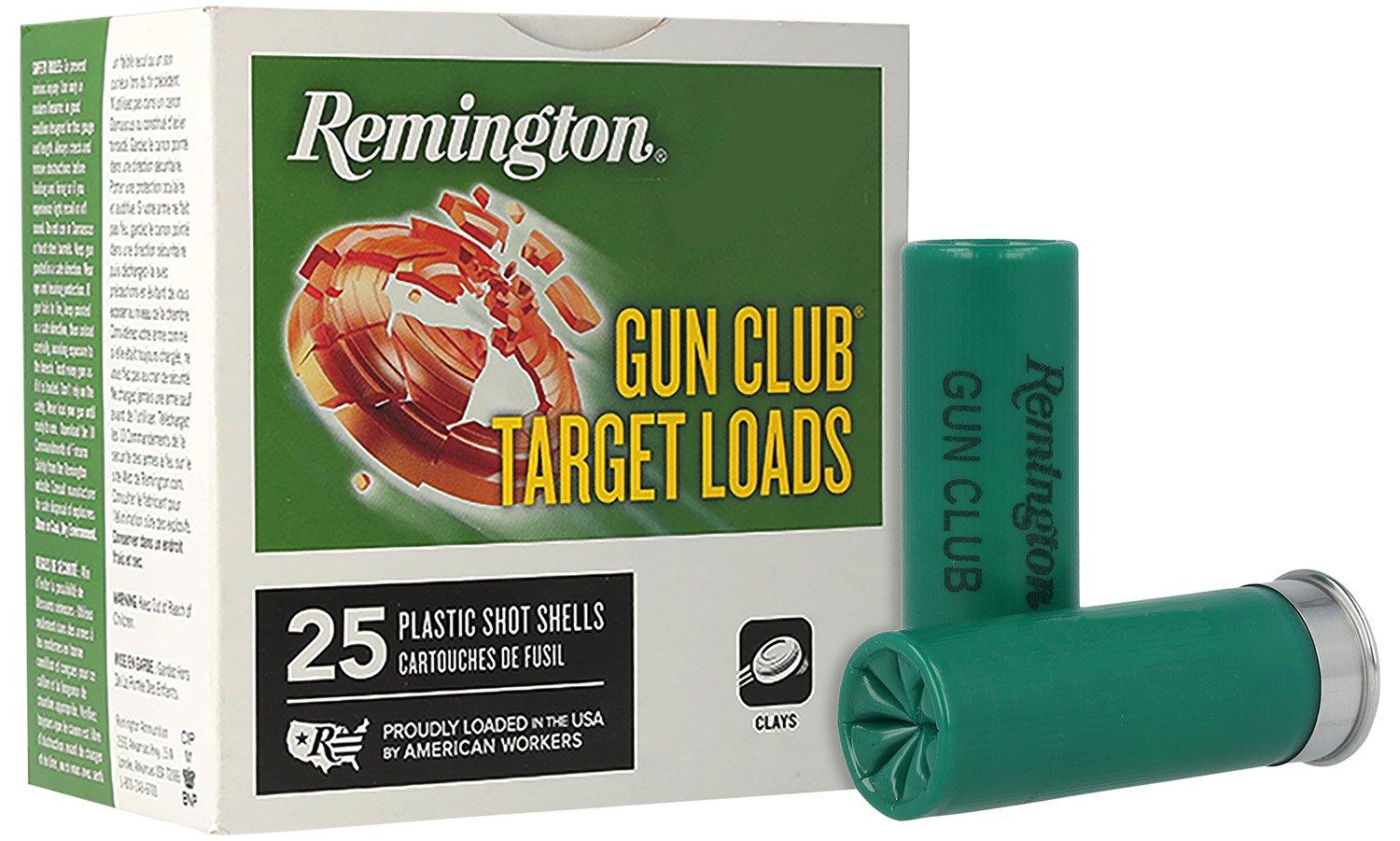 Remington Gun Club Target Load 12 Gauge Shotshells 25 Round Box