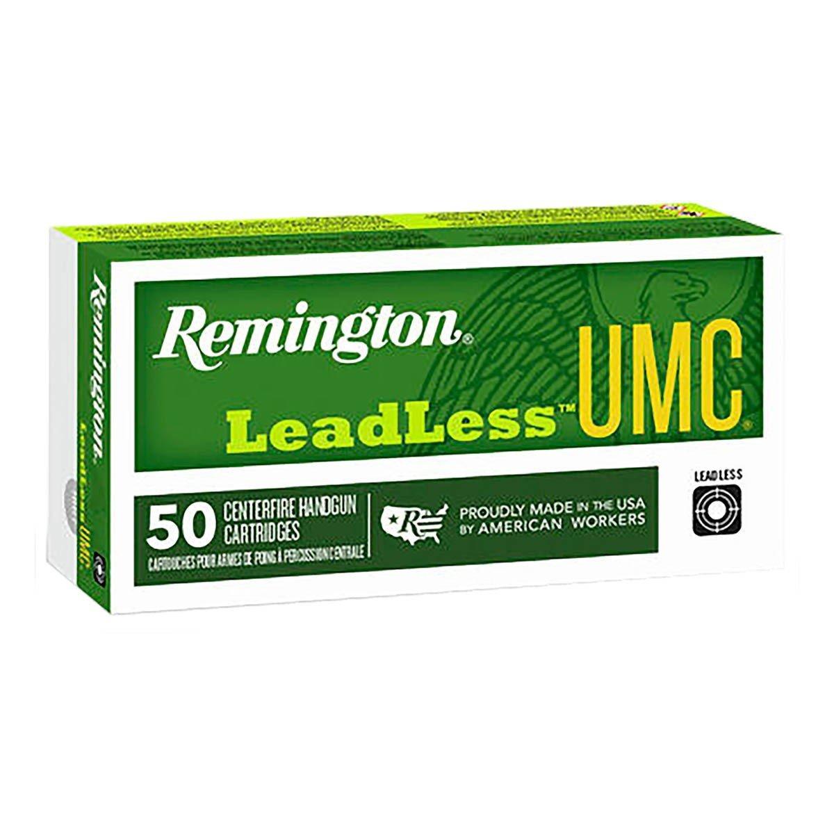 Remington LeadLess UMC 40 S&W Handgun Ammunition 50 Round Box