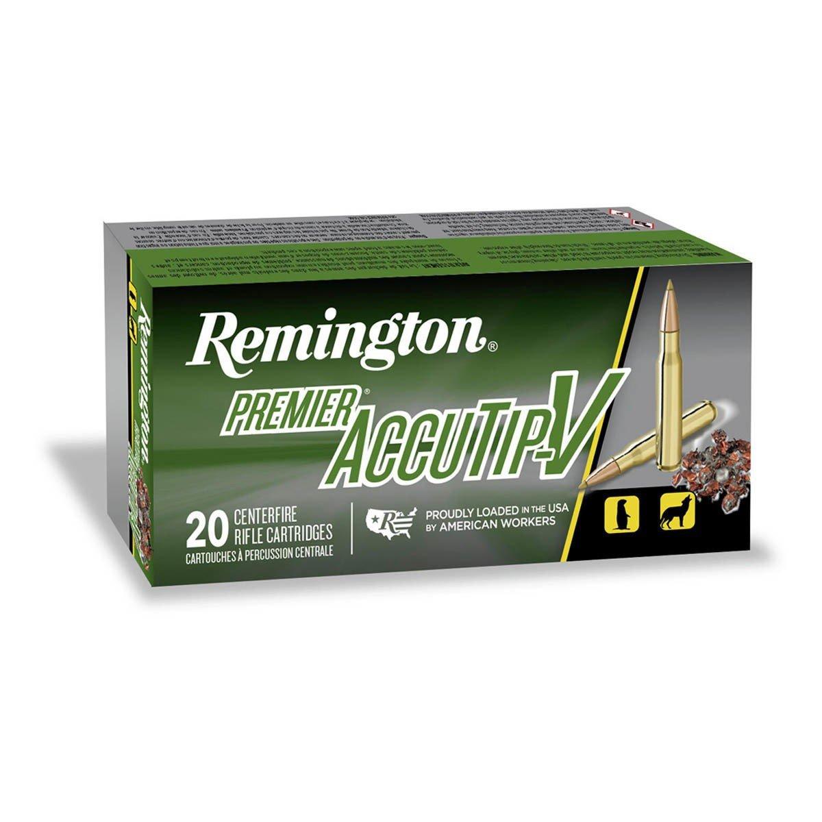 Remington Premier AccuTip-V 243 Winchester Rifle Ammunition 20 Round Box