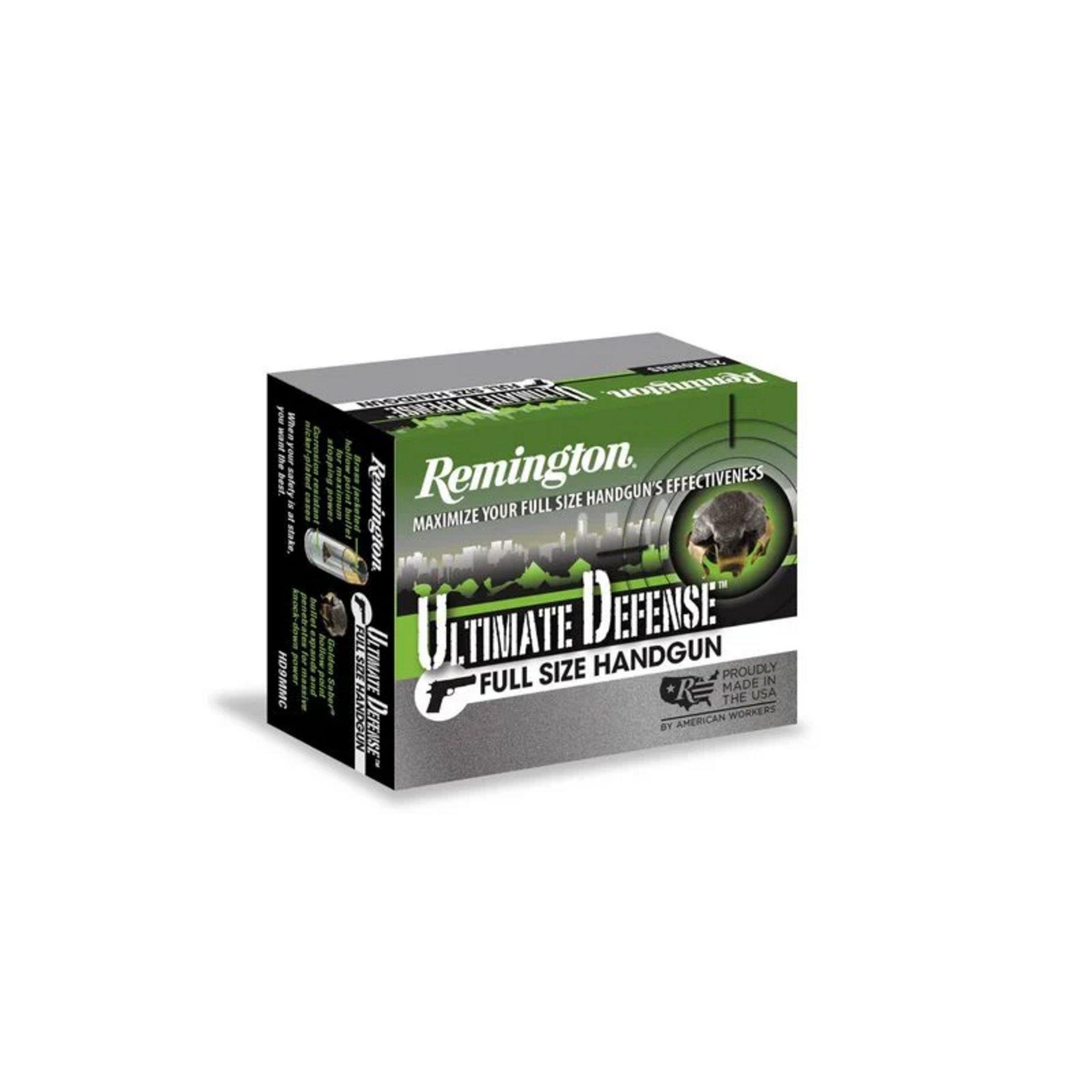 Remington Ultimate Defense Handgun 45 ACP Handgun Ammunition 20 Round Box